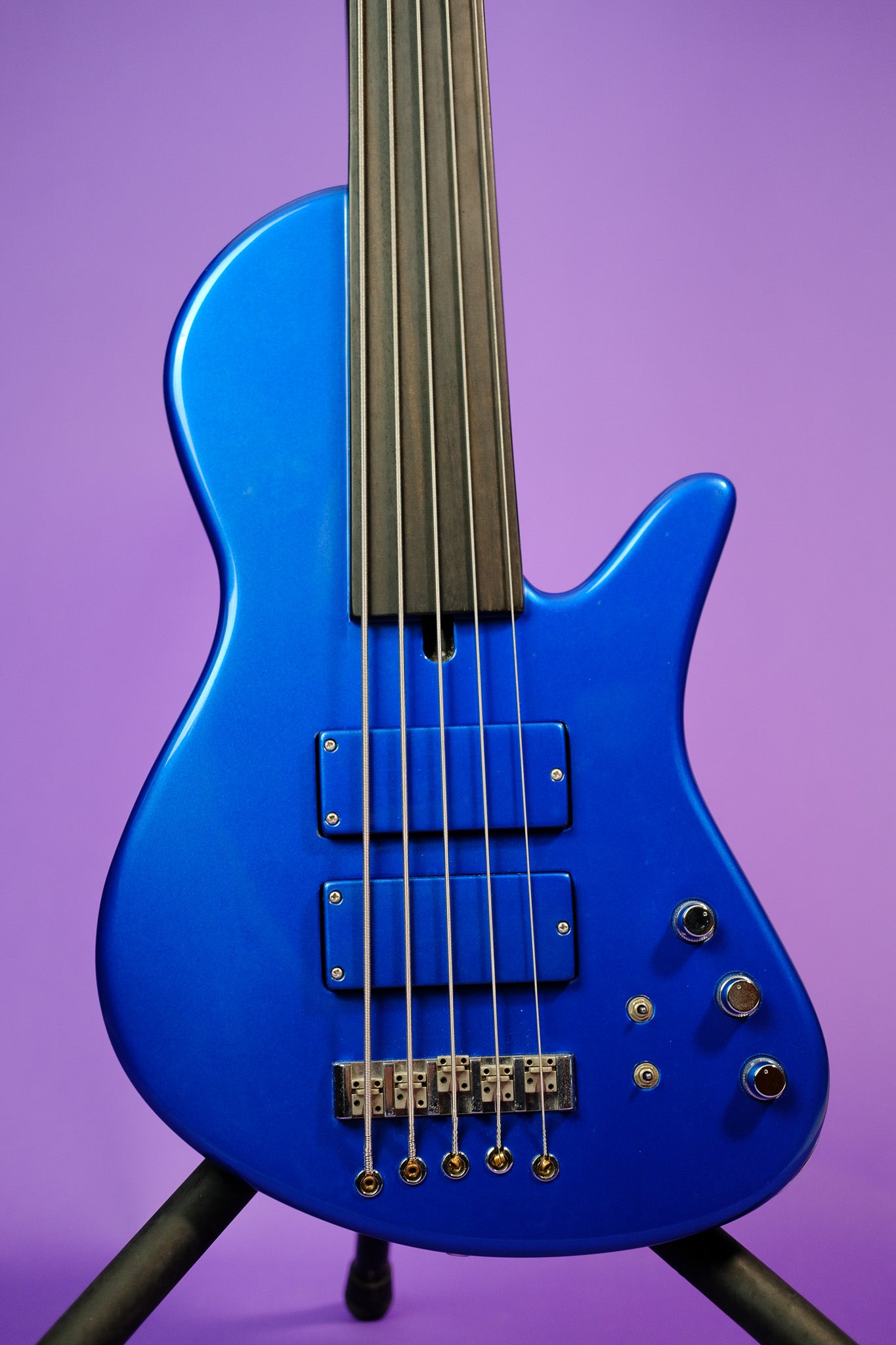 Maruszczyk Sputnik 5 Fretless - Lake Placid Blue met.