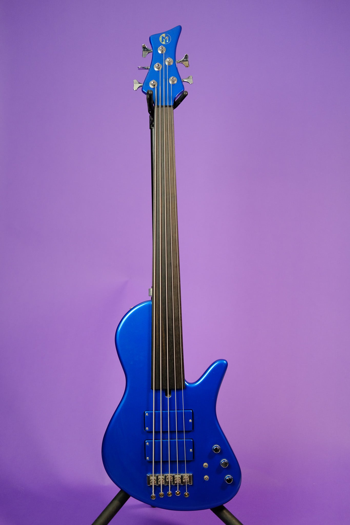 Maruszczyk Sputnik 5 Fretless - Lake Placid Blue met.
