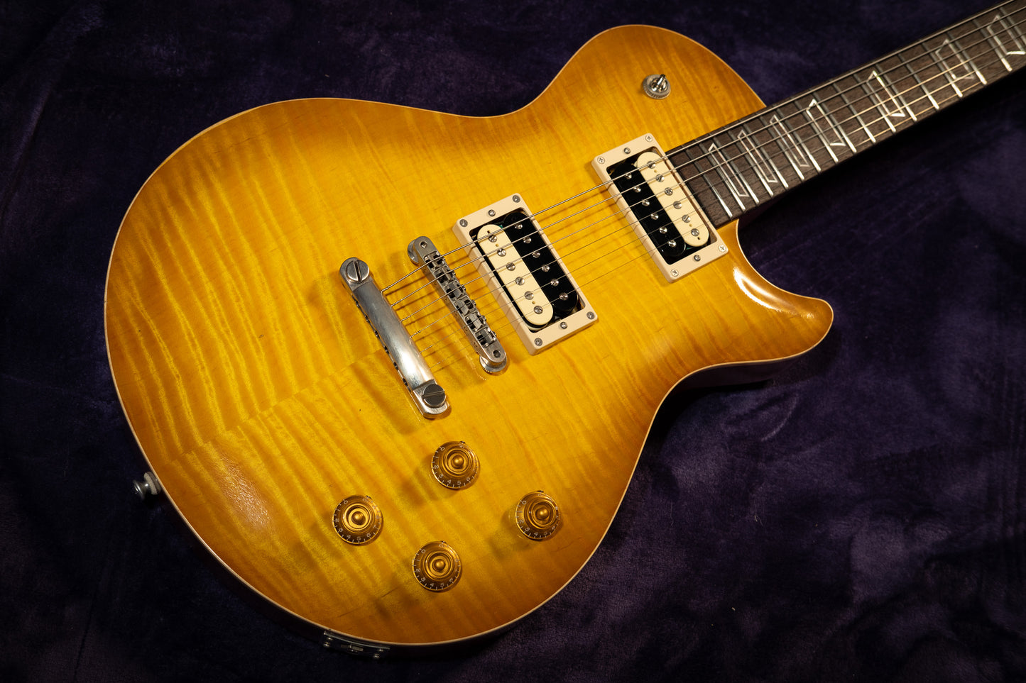 Patrick James Eggle Macon Single Cut 2023 - Nitro Lemon Burst - Cherry Back