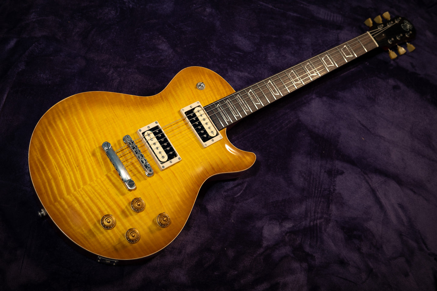 Patrick James Eggle Macon Single Cut 2023 - Nitro Lemon Burst - Cherry Back