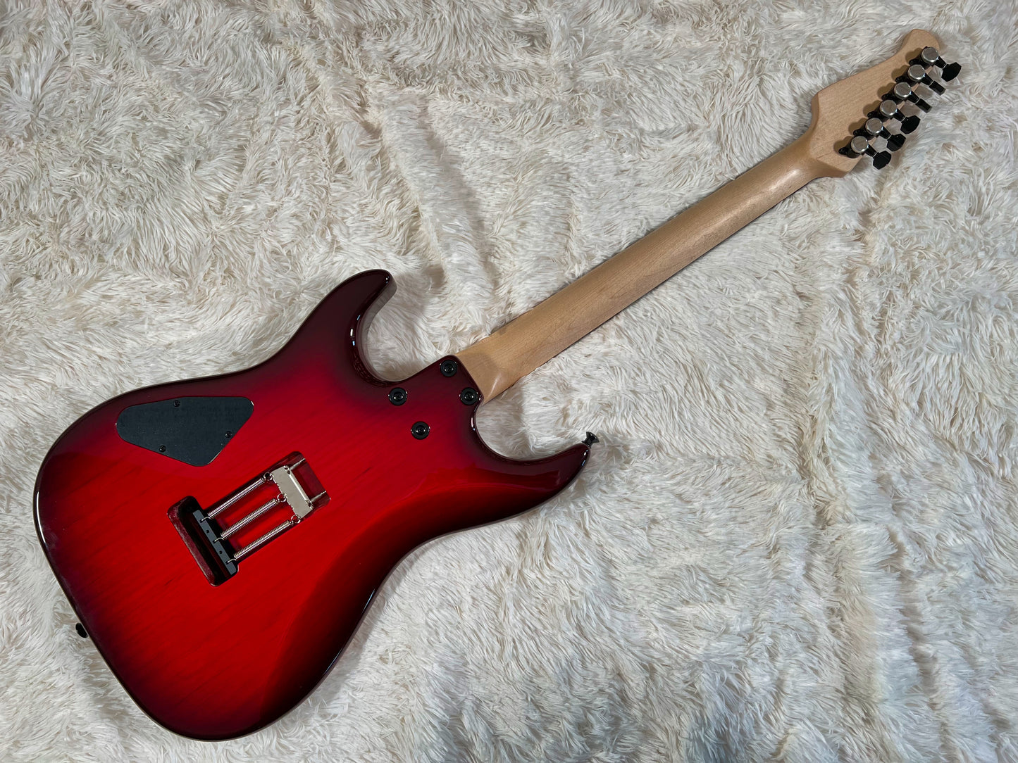 Xotic XS Core Bent Top - Dark Red Burst