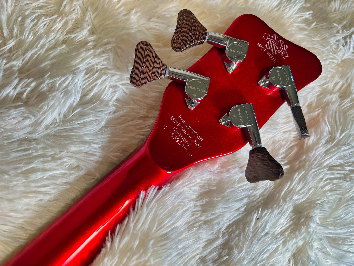 Warwick Masterbuilt Streamer Stage I - Solid Candy Red Metallic Highpolish