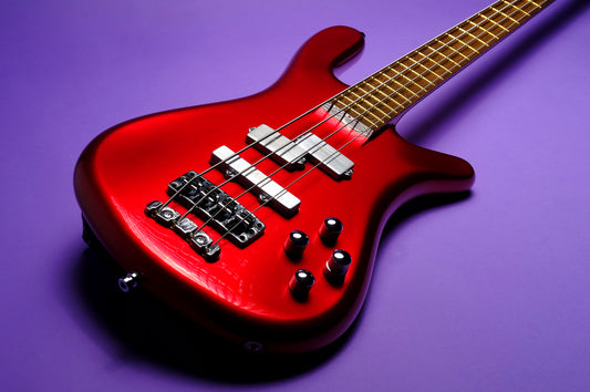 Warwick Masterbuilt Streamer Stage I - Solid Candy Red Metallic Highpolish
