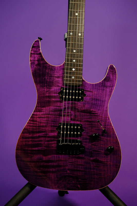 Xotic XS Core Bent Top  - Trans Purple