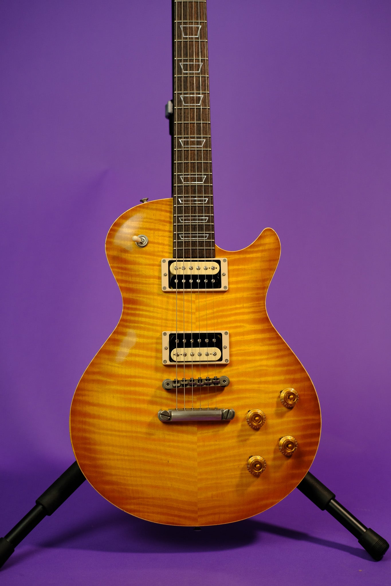 Patrick James Eggle Macon Single Cut 2023 - Nitro Lemon Burst - Cherry Back