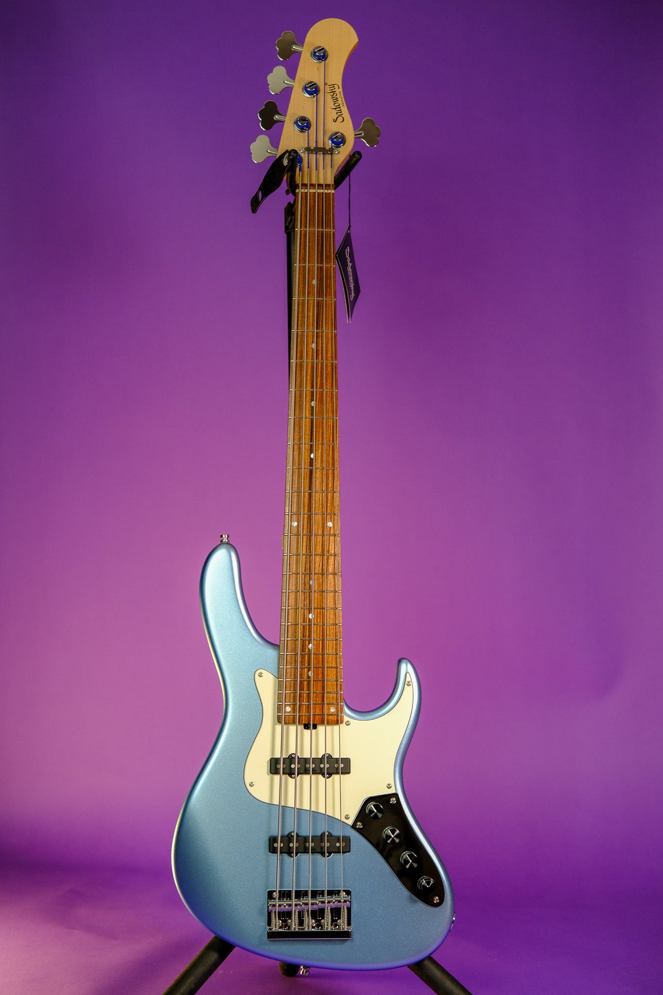 Sadowsky Metroline 24 Fret Vintage JJ Ice Blue Metallic