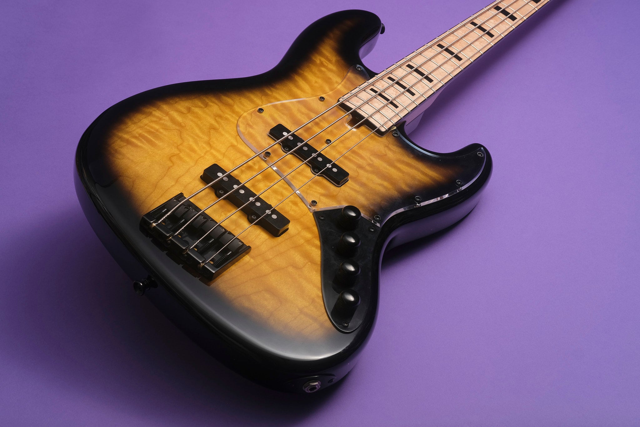 Moon JB-4 Active: Unique 2-Tone Sunburst Design - Sarg's Guitars