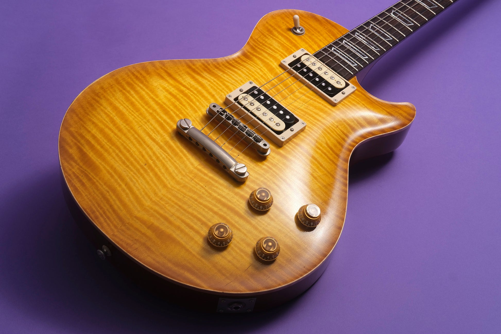 Patrick James Eggle Macon Single Cut 2023 - Nitro Lemon Burst - Cherry Back