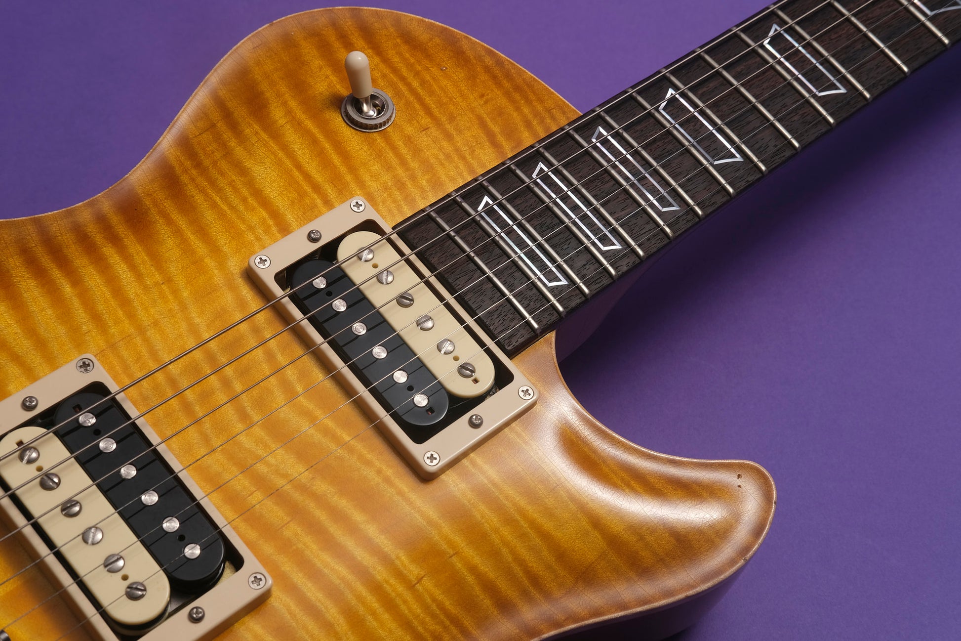 Patrick James Eggle Macon Single Cut 2023 - Nitro Lemon Burst - Cherry Back