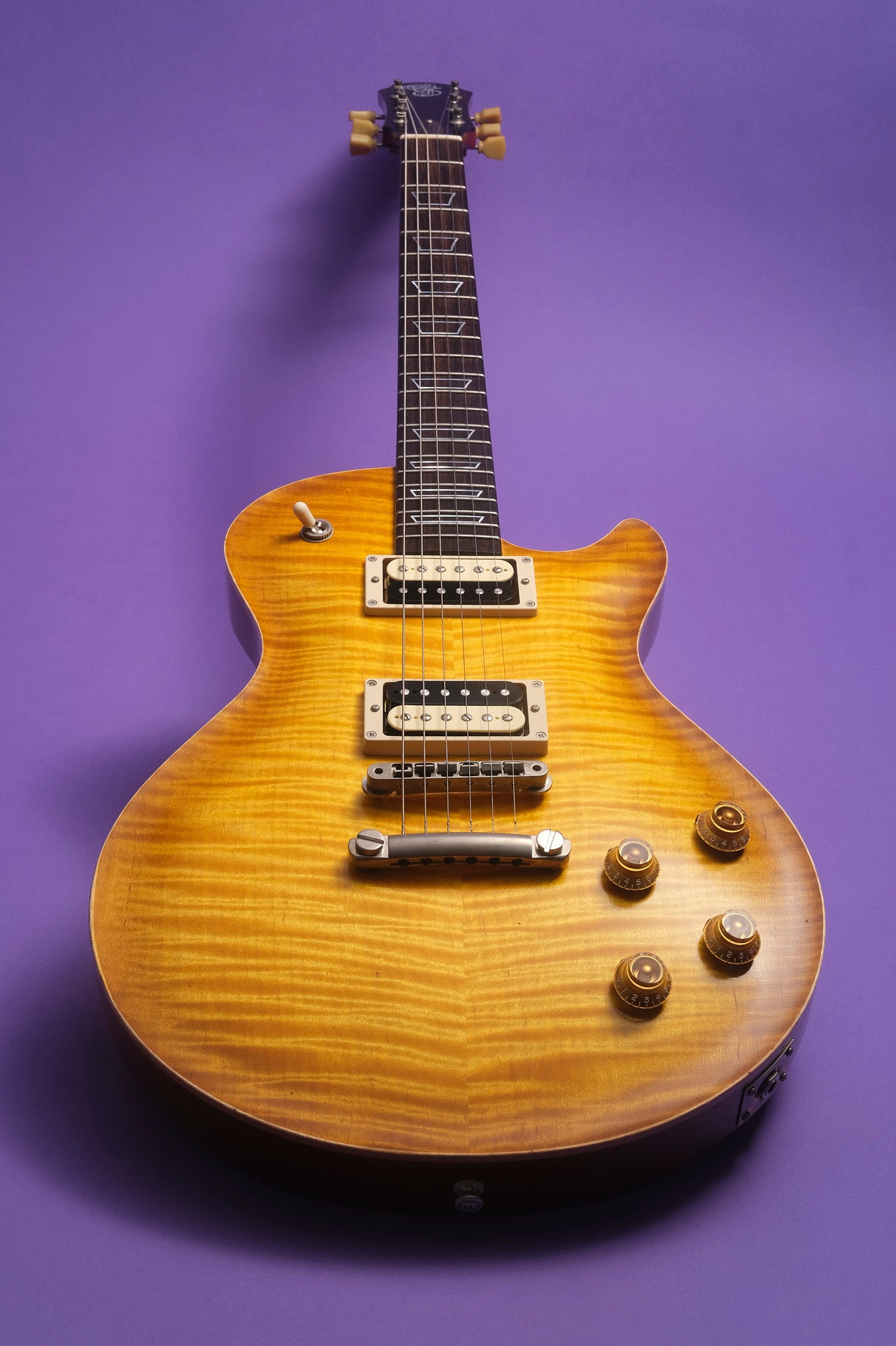 Patrick James Eggle Macon Single Cut 2023 - Nitro Lemon Burst - Cherry Back