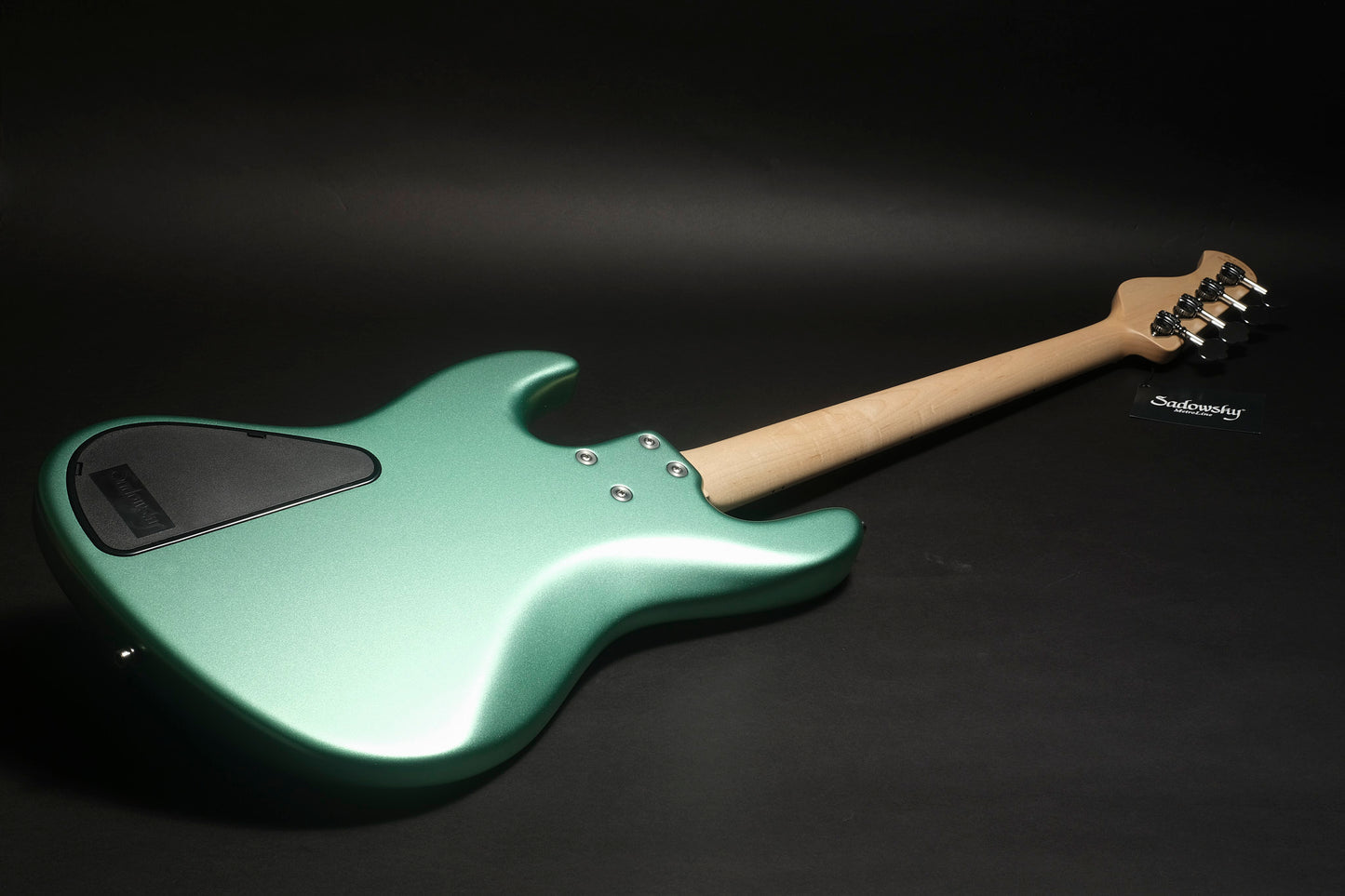 Sadowsky 21 Fret Vintage J/J 4 - Solid Sage Green Metallic Satin