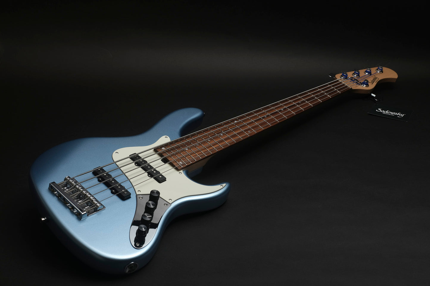 Sadowsky Metroline 24-Fret Vintage J/J 5 - Ice Blue Metallic