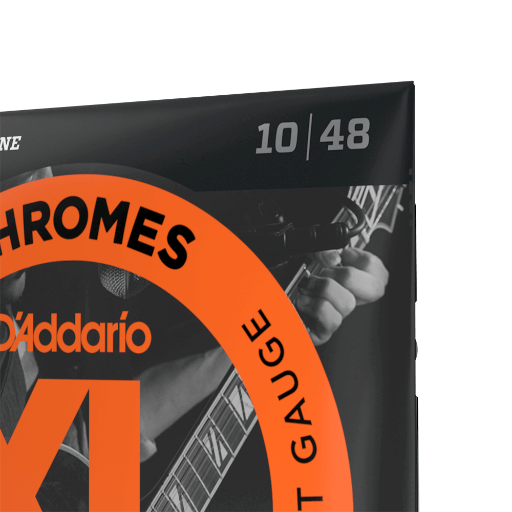 D'Addario ECG23 Chromes Flat Wound,Extra Light, 10-48