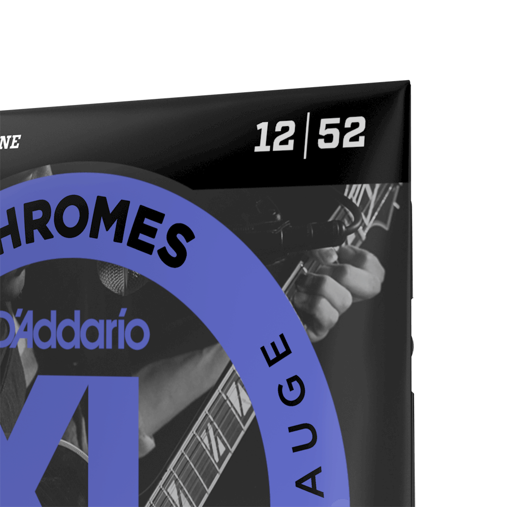 D'Addario ECG25 Chromes Flat Wound, Light, 12-52