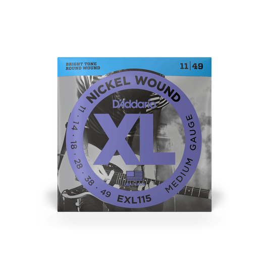 D'Addario EXL115 Nickel Wound, Medium/Blues-Jazz Rock, 11-49