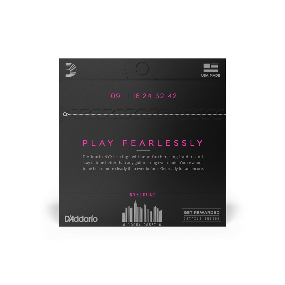 D'Addario NYXL0942 Nickel Wound, Super Light, 09-42