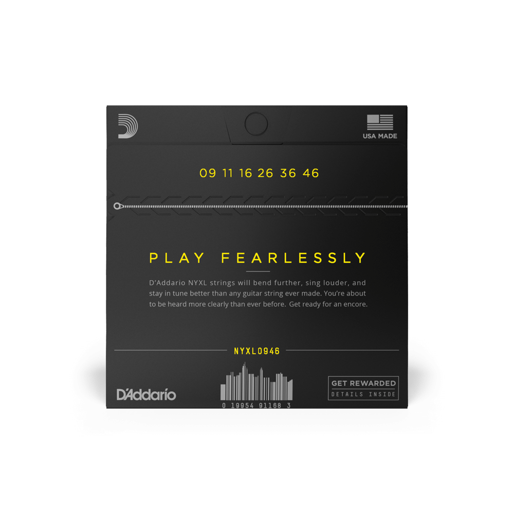 D’Addario NYXL0946 Nickel Wound, Super Light Top / Regular Bottom, 09-46