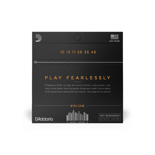 D'Addario NYXL1046 Nickel Wound, Regular Light, 10-46