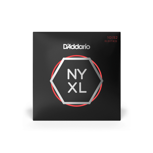 D'Addario NYXL1052 Nickel Wound, Light Top / Heavy Bottom, 10-52