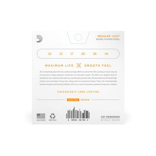 D'Addario XS Nickel, 10-46 Regular Light